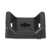 Sujetador Para Cable, con Adhesivo, 28.5 x 28.5 mm (1.12 in x 1.12 in), Color Negro, Paquete de 100pz